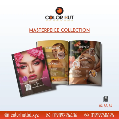Beauty Parlor Menu Design at premium look with clear image and branding focus